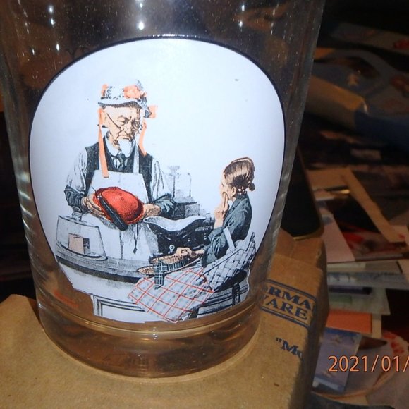 The Model by Norman Rockwell Saturday Evening Post May 3 1924 Glass #4 - Picture 1 of 3